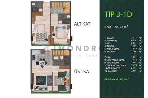 1+1 Appartement à Kâğıthane, Turkey No. 17059 2