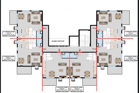 2+1 Penthouse à Alanya, Turkey No. 12257 13