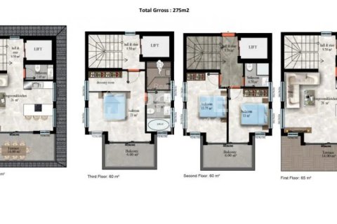 3 habitaciones Apartment en Alanya, Turkey No. 12216 2