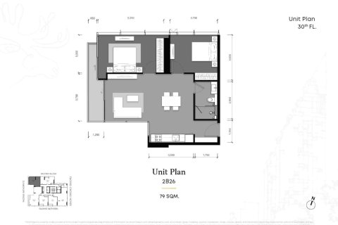 2 dormitorios Condominio  en Bangkok, Thailand No. 301 2