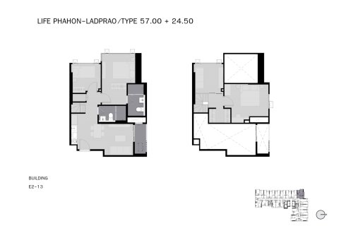 2 dormitorios Condominio  en Bangkok, Thailand No. 975 9