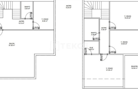 4+1 Villa en Dosemealti, Turkey No. 72144 4