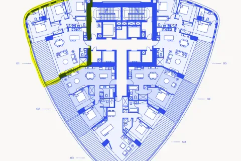 Квартира с 3 спальнями в Лимассол, Кипр №32259 6