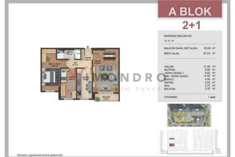 4+1 Appartement à Kartal, Turkey No. 17182 14