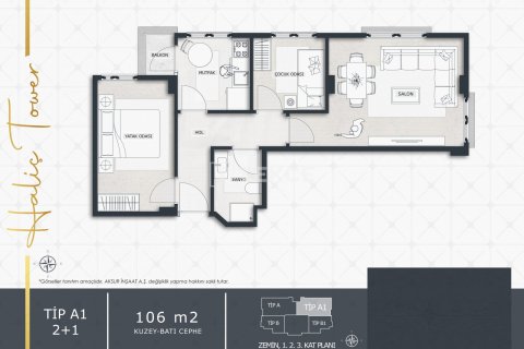 2+1 Apartment en Istanbul, Turkey No. 12314 6