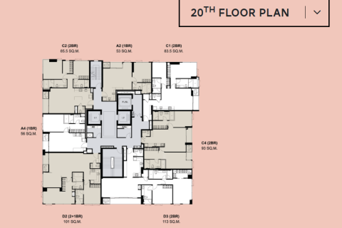 2 chambres Copropriété  à Bangkok, Thailand No. 199 29