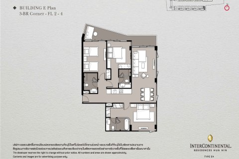 3 dormitorios Condominio  en Hua Hin, Thailand No. 1254 11