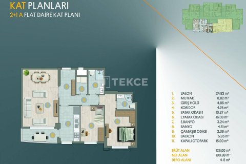 3+1 Apartment en Istanbul, Turkey No. 21985 28