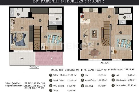 3+1 Appartement à Istanbul, Turkey No. 70894 21