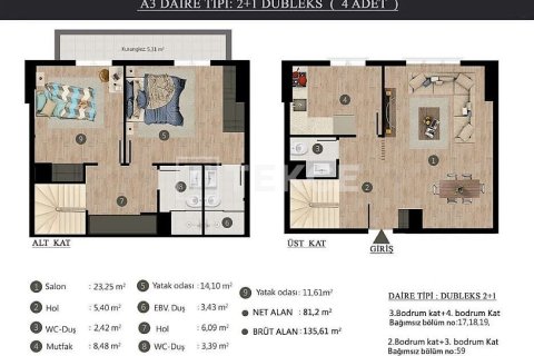 3+1 Appartement à Istanbul, Turkey No. 70894 20