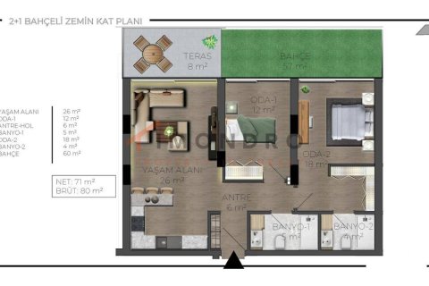 2+1 Apartment in Antalya, Turkey No. 22322 21