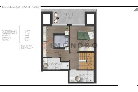 2+1 Apartment in Antalya, Turkey No. 22322 22