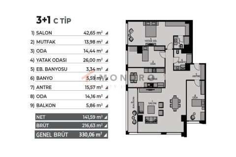 4+1 Appartement à Kadikoy, Turkey No. 17967 26