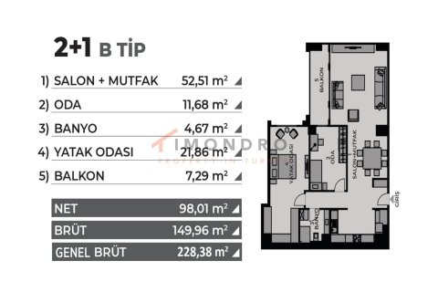 Квартира 4+1 в Кадыкёй, Турция №17967 30