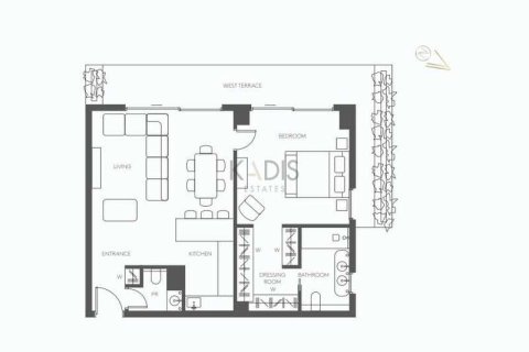 1 dormitorio Apartment en Germasogeia, Cyprus No. 63675 2