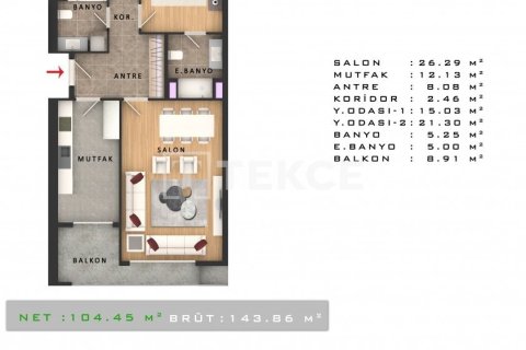 2+1 Apartment in Esenyurt, Turkey No. 11205 27