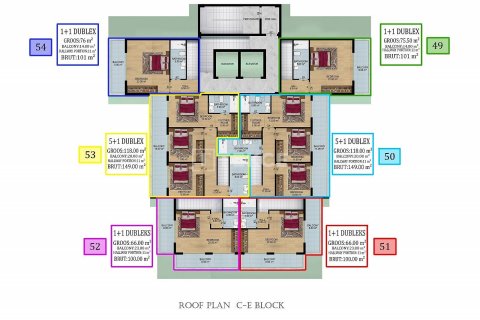 4+1 Penthouse en Alanya, Turkey No. 53855 21