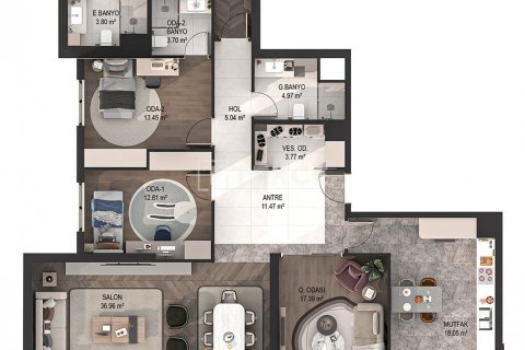 Квартира 4+1 в Анкара, Турция №92593 22